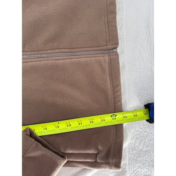 Calvin Klein Performance Women's Brown Active Tech Fleece Mock-Neck Jacket - Picture 6 of 10